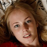 Blue Eyes And Freckles Cute Teen Coed