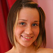 Smiling Freckled Face Teen With Small Tits